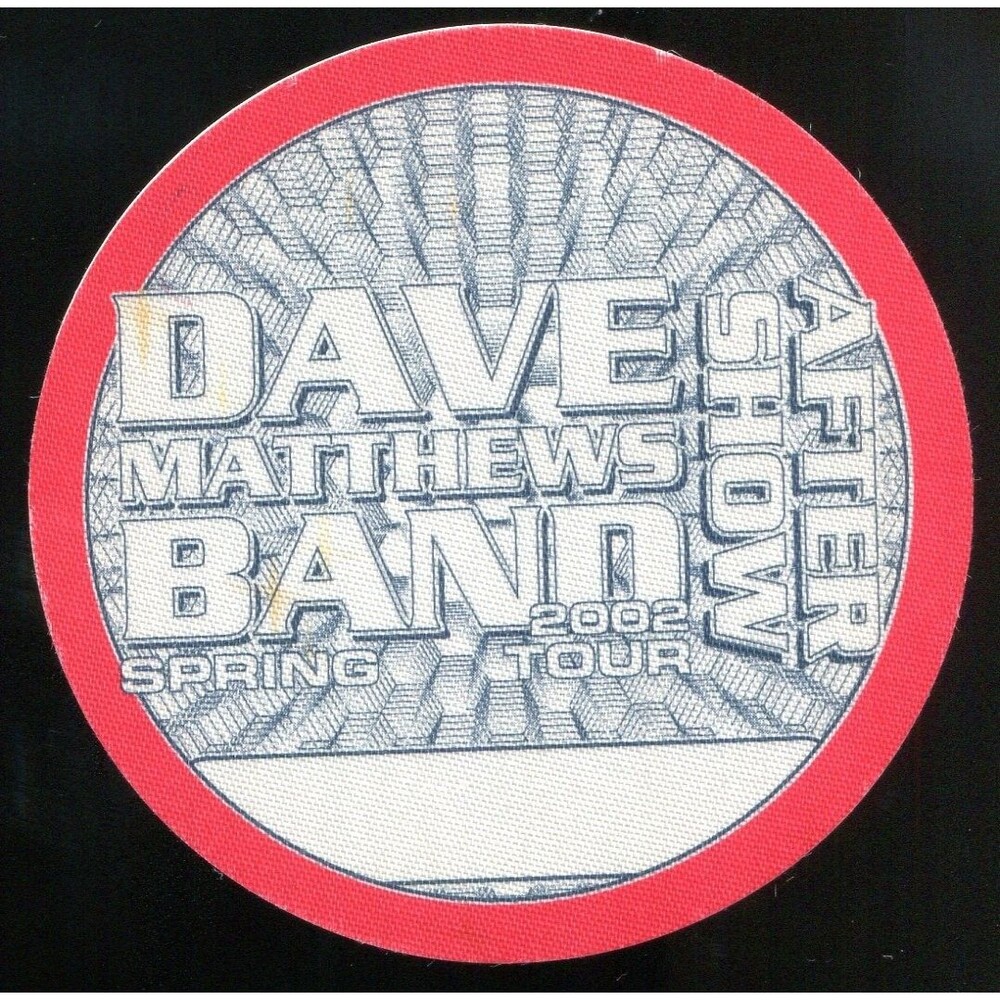 Vintage 2002 Dave Matthews Band Backstage Pass After Show